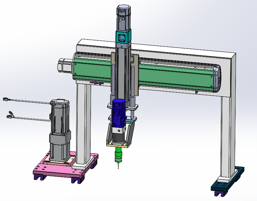 铝型材切断打孔线sw21可编辑